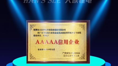 诚信为本 | 大族锂电获评电池行业 “AAAAA信用企业”资质认定